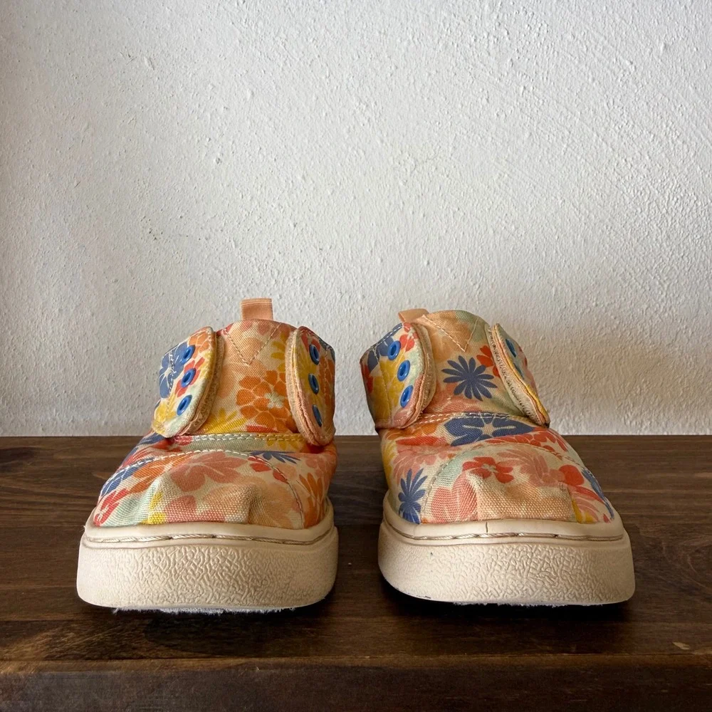 TOMS Alpargata Resident Floral Slip On Sneakers Little Kids Size 11 Canvas